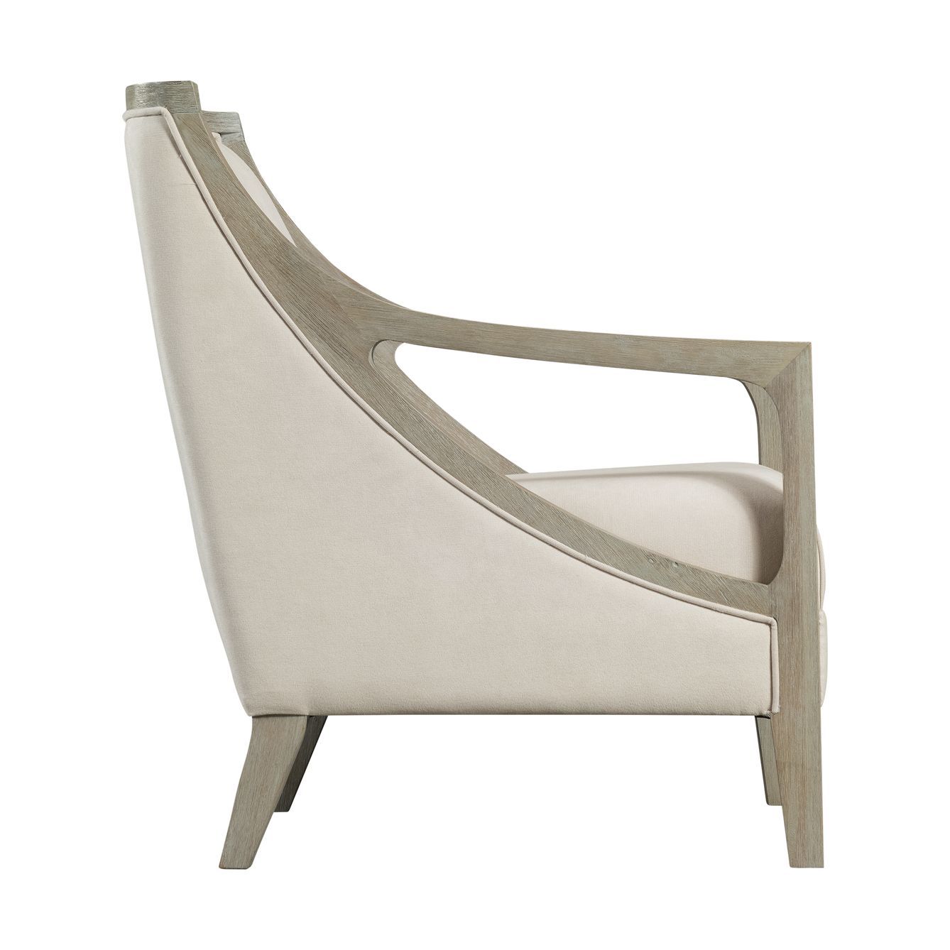 Hopkins - Accent Chair With White Wash Frame