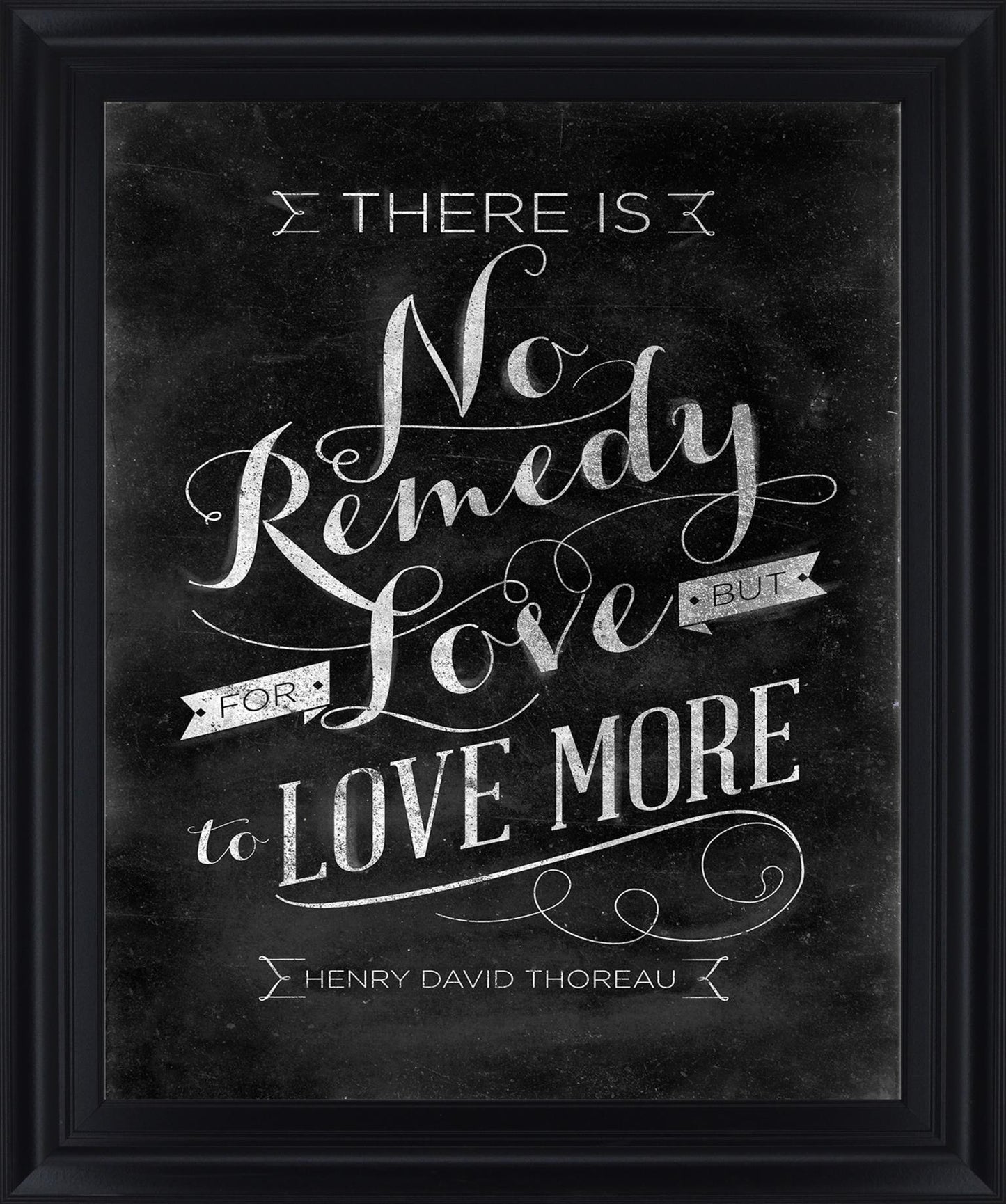 Chalk Wisdom - 28" x 34" Framed Wall Art - Black