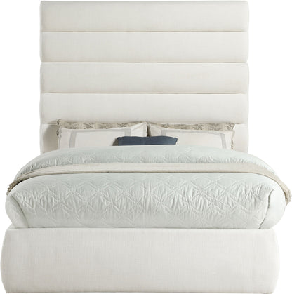 Adam - Linen Fabric Bed With 70.5" Headboard