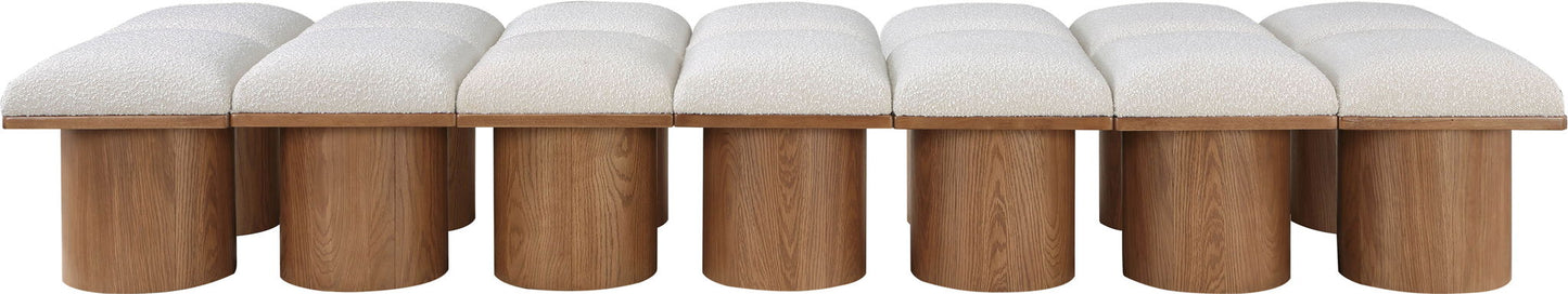 Pavilion - 14 Piece Modular Bench With Brown Base