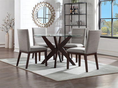 Amalie - Dining Table - Dark Brown