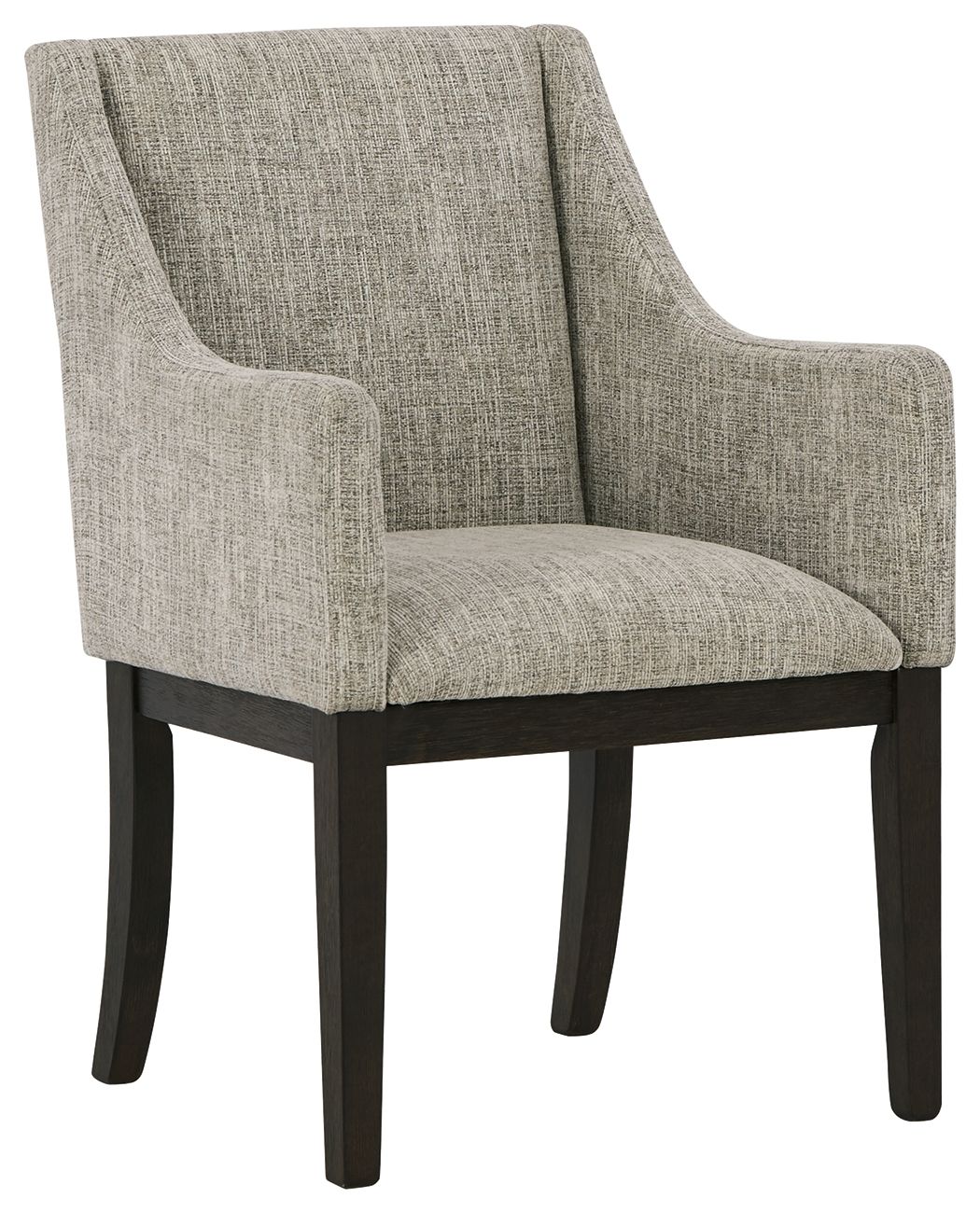 Burkhaus - Beige / Marrón oscuro - Sillón de comedor Uph (juego de 2)