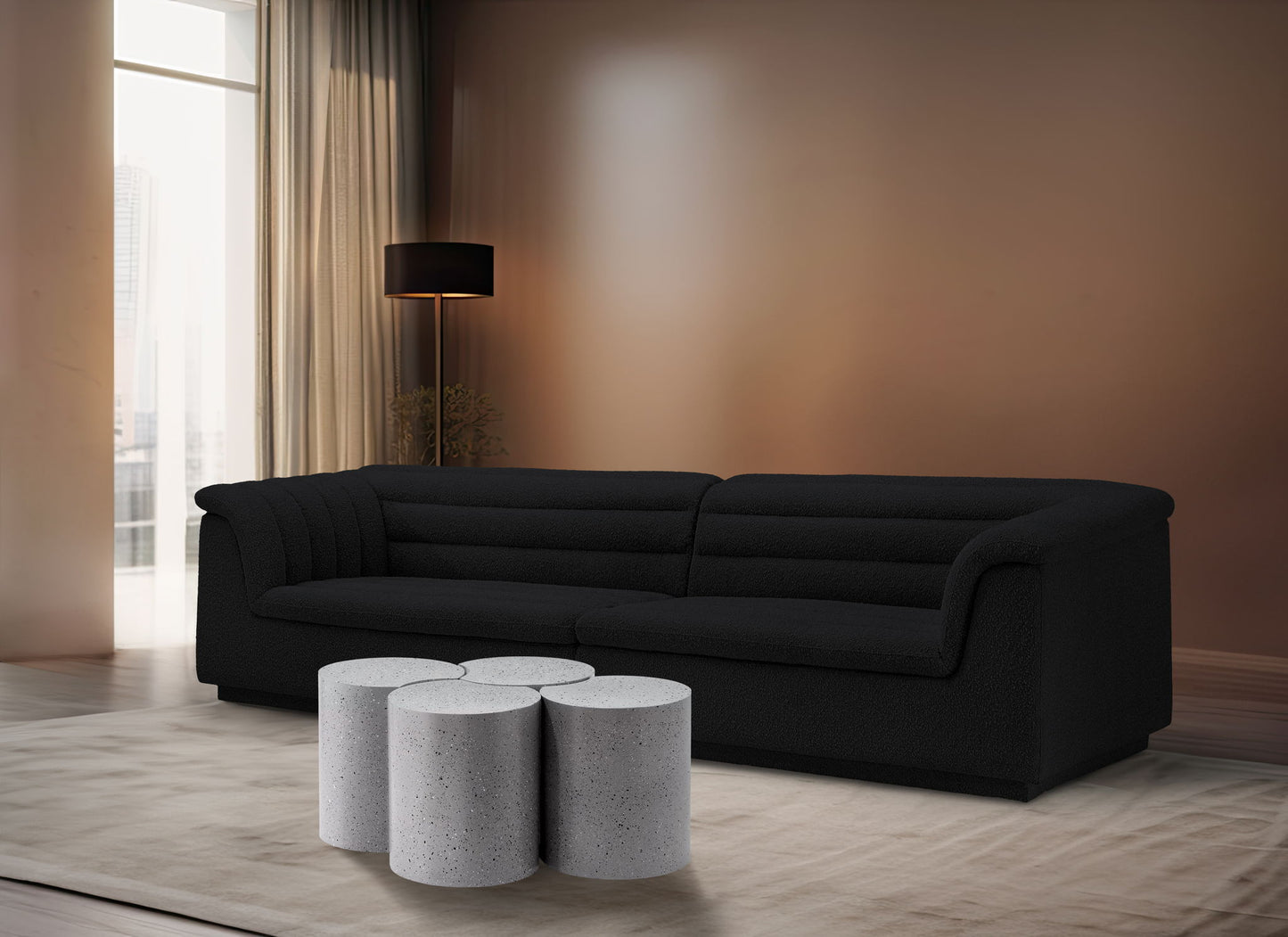 Dimple - 4 Piece Modular Coffee Table - Terazzo Finish