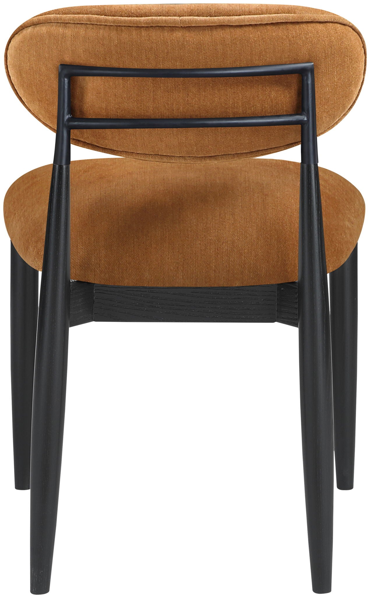 Riccio - Fabric Dining Side Chair (Set of 2) - Black Frame