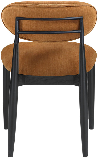 Riccio - Fabric Dining Side Chair (Set of 2) - Black Frame