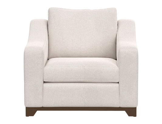 Natural Parota - Armchair - Mink Withe