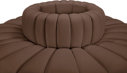 Arc - Faux Leather 8 Piece Round Modular Sofa