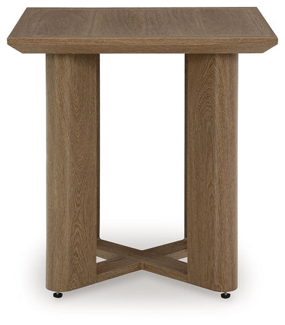 Serene Bay - Dark Brown - Square End Table