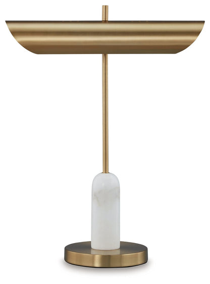 Rowleigh - Gold Finish / White - Marble Desk Lamp