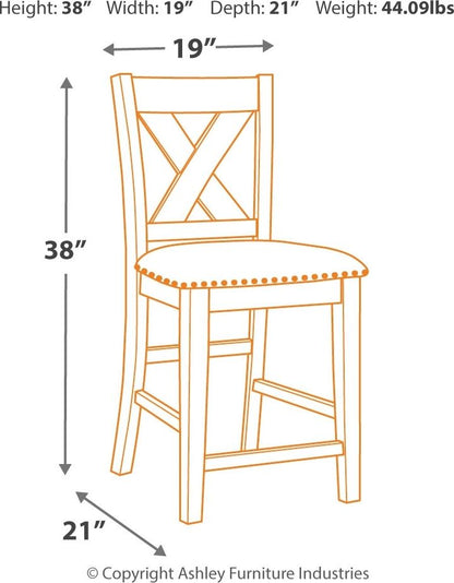 Caitbrook - Juego de mesa de mostrador rectangular