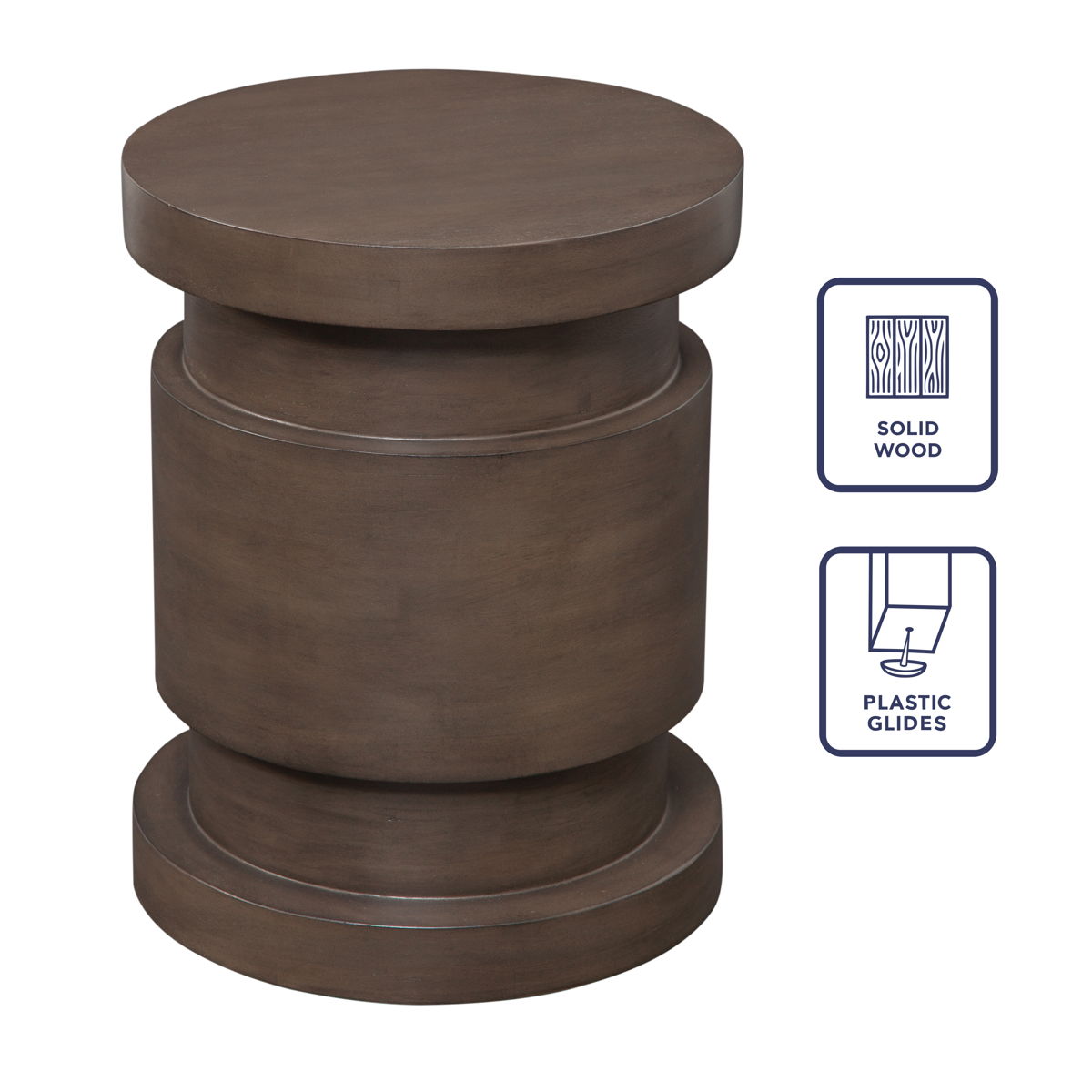 Duke - Side Table - Brown