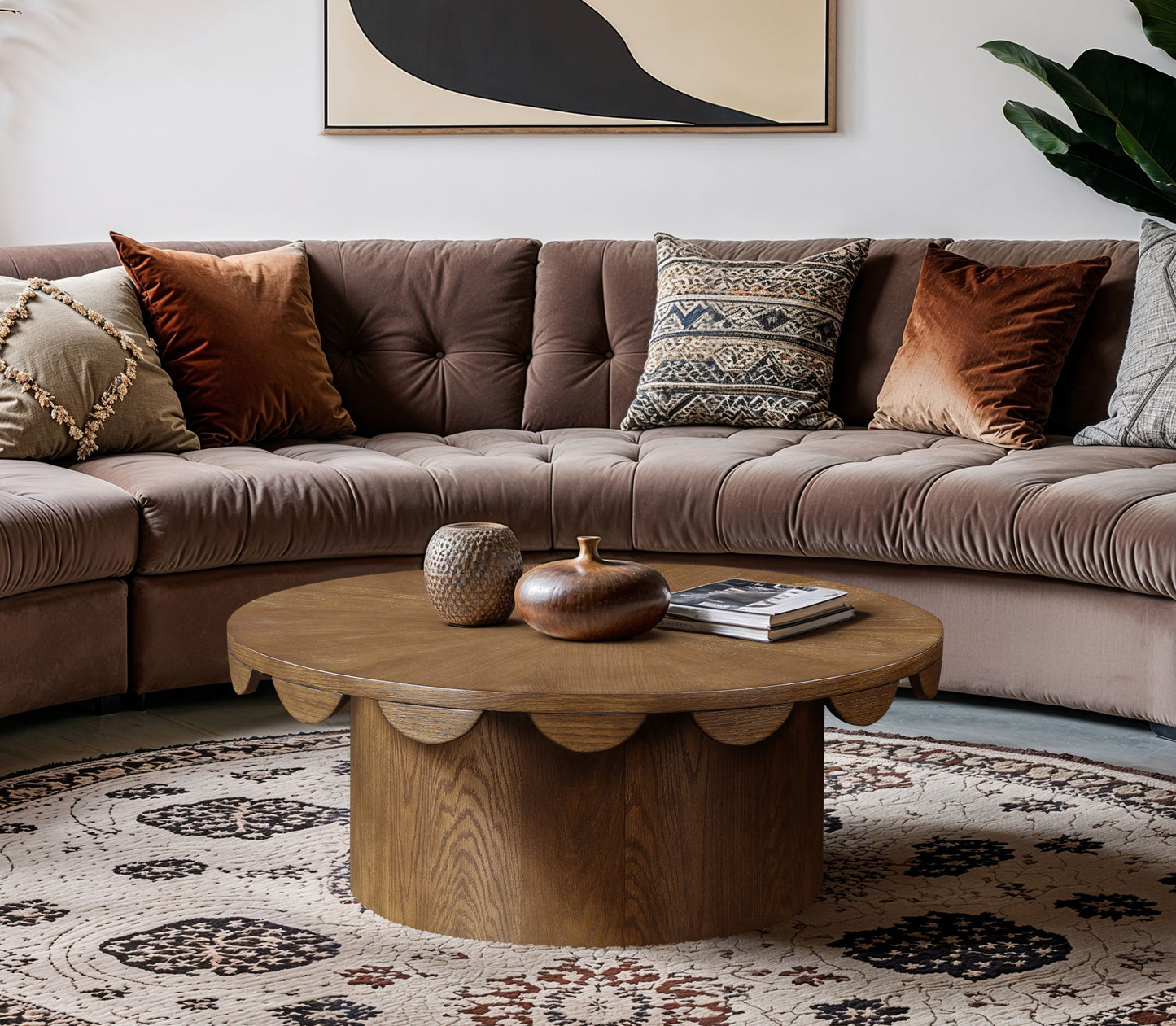 Dahlia - Oak Veneer Table