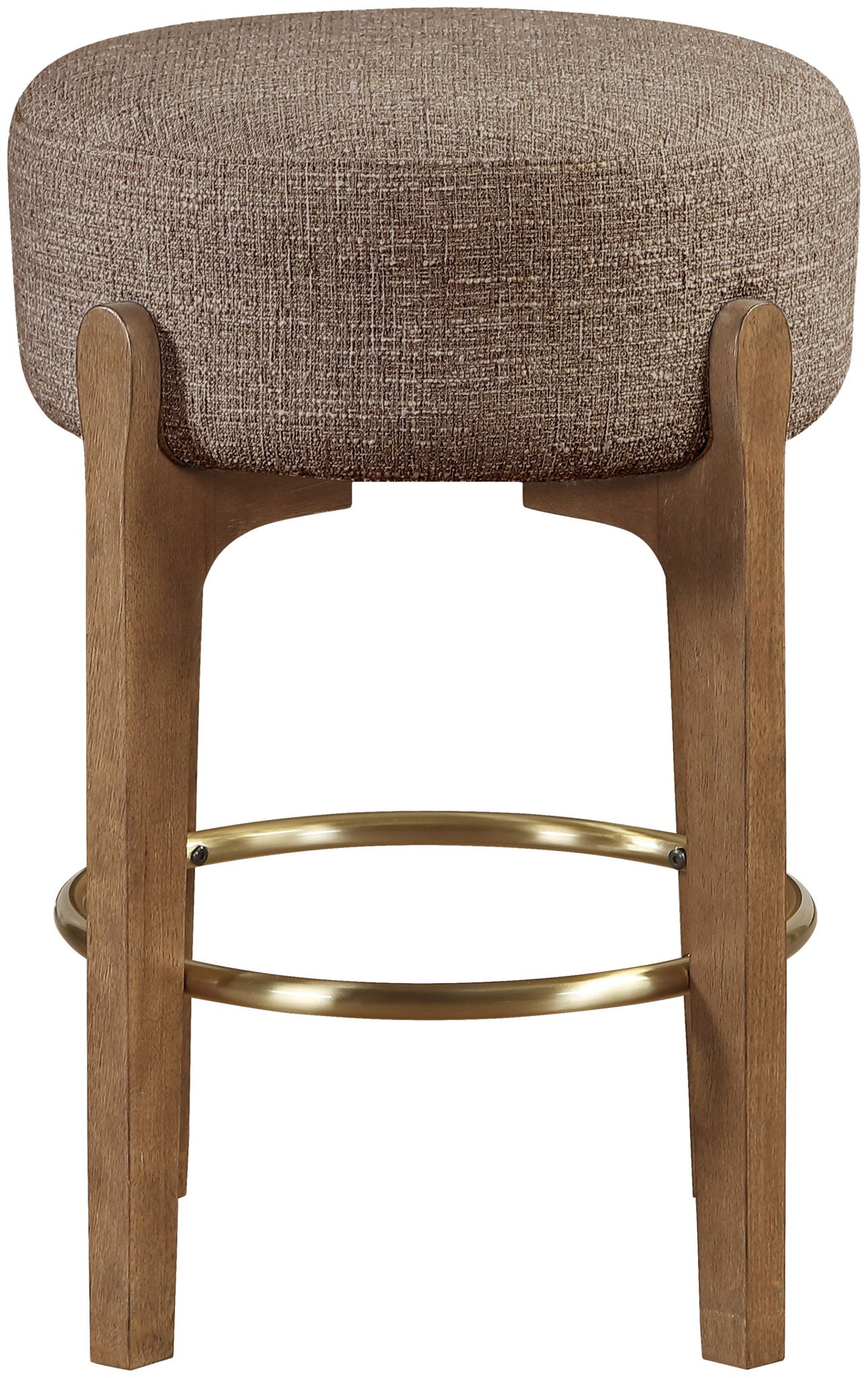 Torino - Backless Counter Stool With Brushed Brown Base (Set of 2)