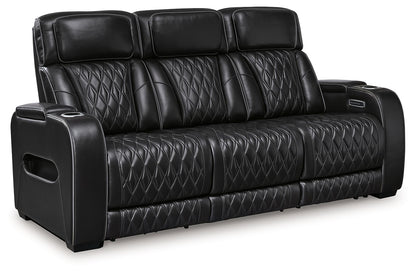 Boyington - Negro - 2 piezas. - Sofá y loveseat reclinables eléctricos