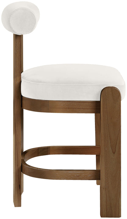 Arienzo - Velvet Upholstered Counter Stool (Set of 2)