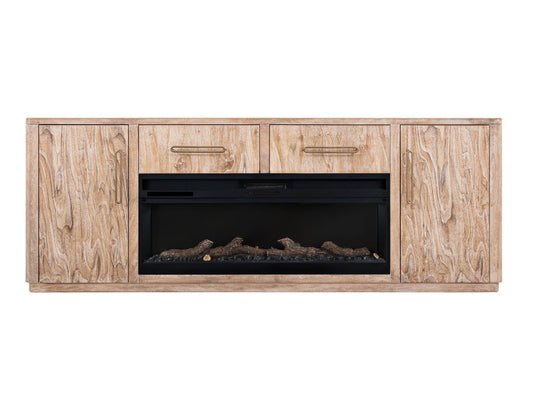 Balam - 2 Drawer & 2 Door Electric Fireplace
