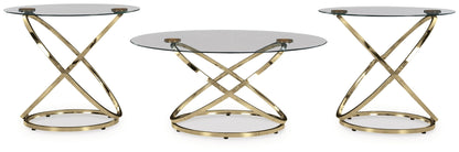 Crimonti - Champagne - Occasional Table Set (Set of 3)