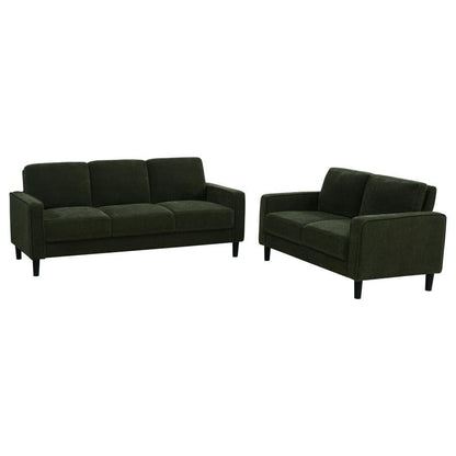 Ruth - Upholstered Track Arm Sofa Set