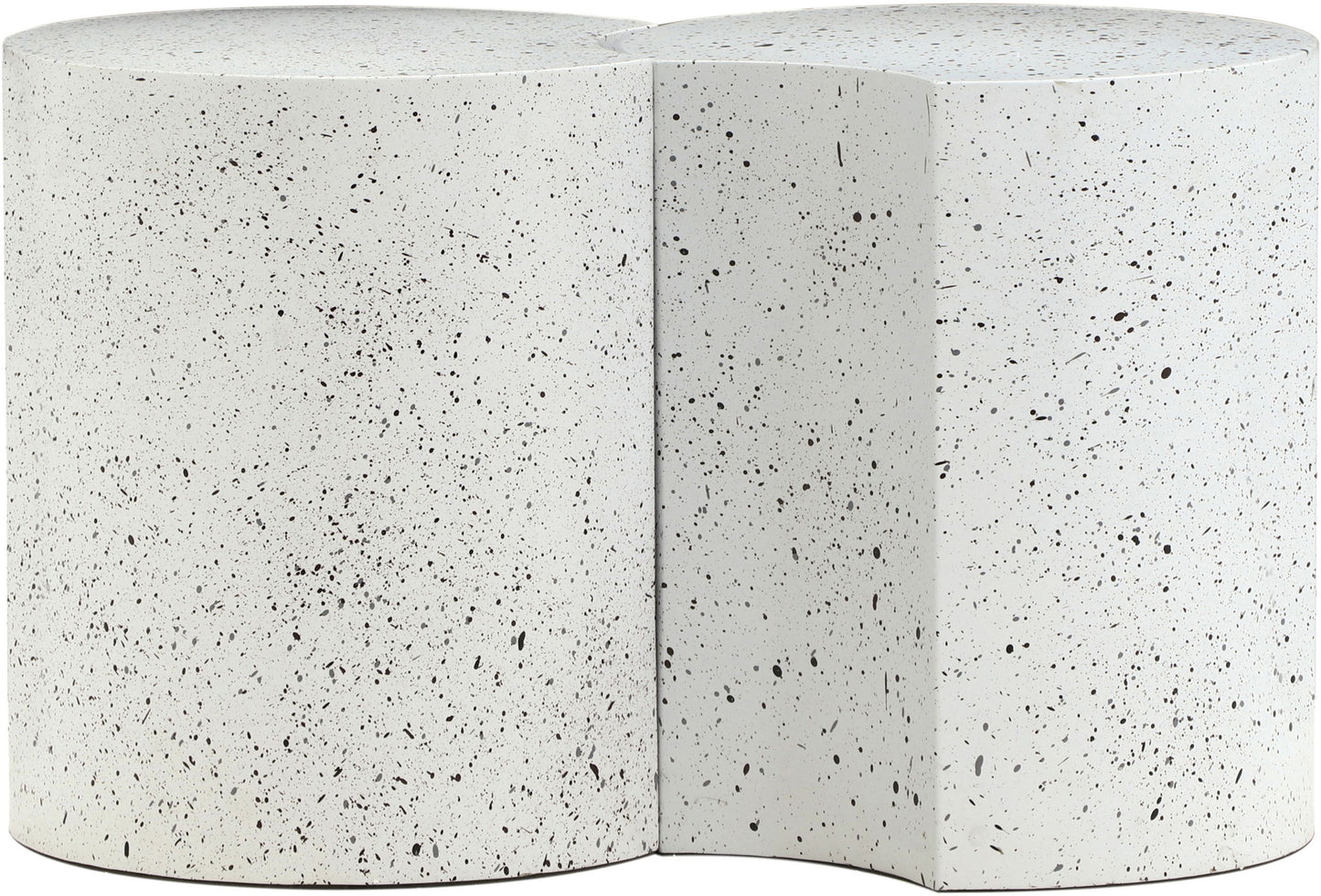 Dimple - 2 Piece Modular End Table - Terazzo Finish