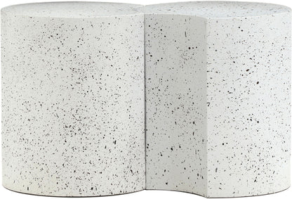 Dimple - 2 Piece Modular End Table - Terazzo Finish