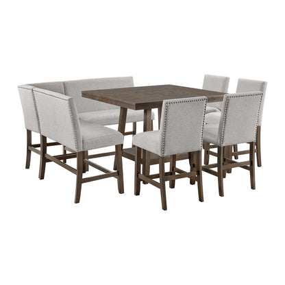 Seneca - Juego de comedor con altura de mostrador
