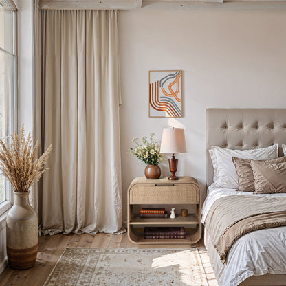 Windsor - Rubberwood Night Stand - Natural