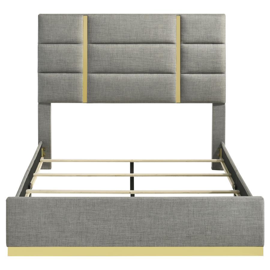 Ines - Fabric Upholstered Panel Bed