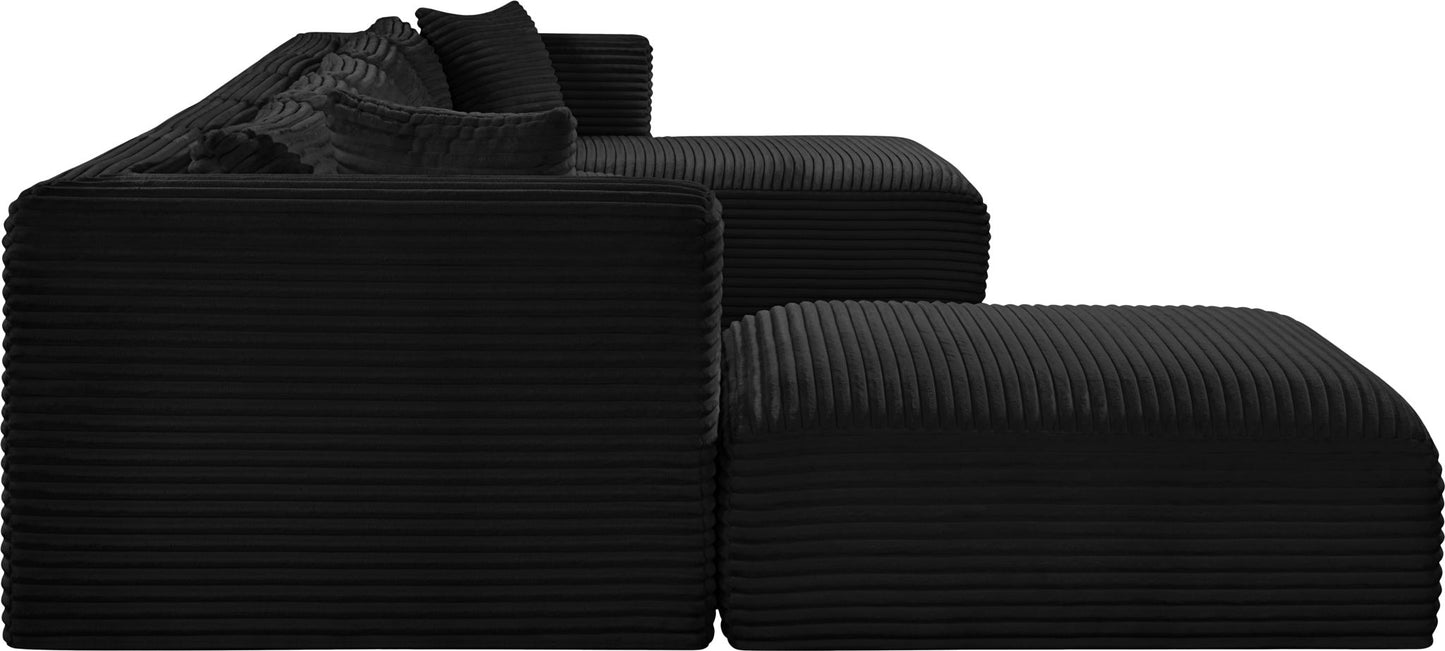 Shaggy - Fabric 6 Piece Modular Sectional With Chaise