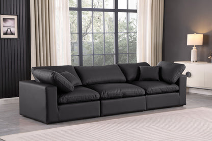 Comfy - Faux Leather Modular Sofa 3 Seats