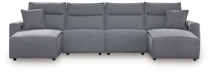 Modmax II - Reclining Sectional - Salt And Pepper