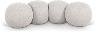 Apollo - Boucle Fabric Bench