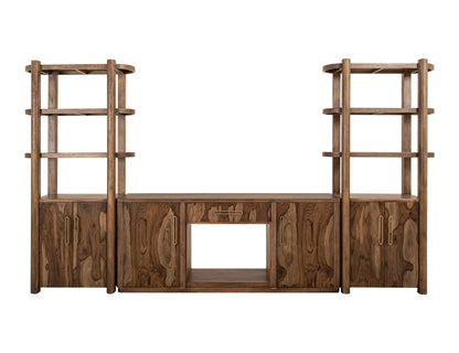 Balam - Pier With 2 Door And 3 Shelf - Light Brown