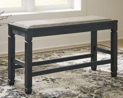 Tyler - Antique Black - Dbl Counter Uph Bench