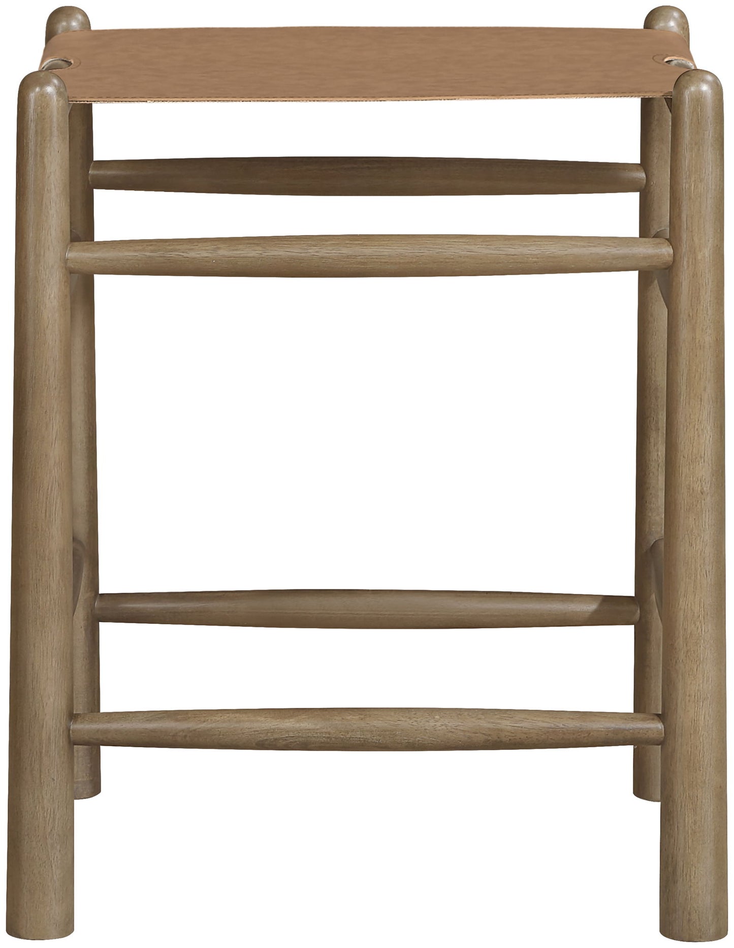 Santos - Backless Counter Stool With Stained Brown Base