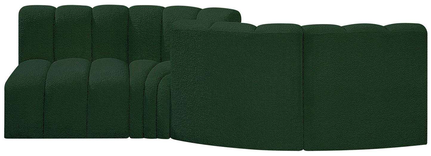 Arc - Boucle Fabric 4 Piece Sofa