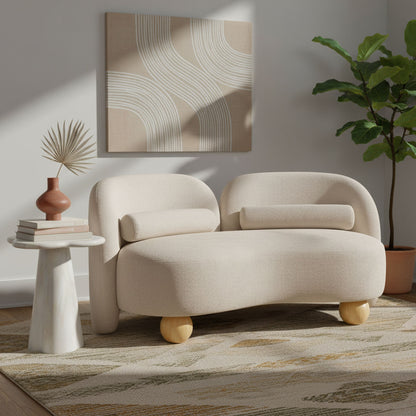 Daphne - Chenille Loveseat