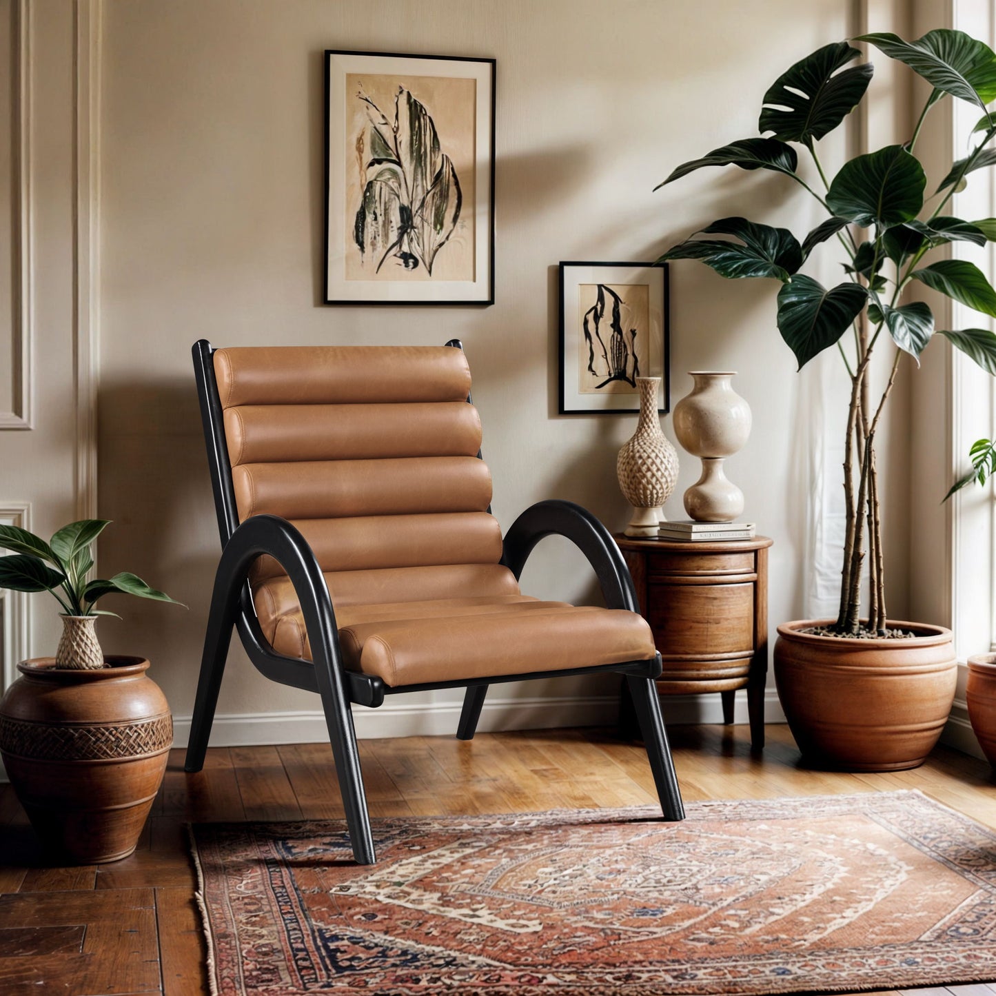 Randal - Accent Chair - Black Frame