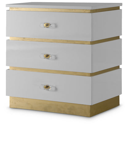 Esme - Side Table - White Lacquer