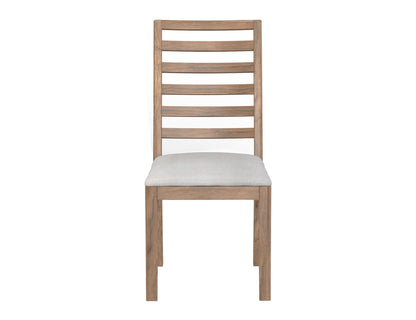 Balam - Chair (Set of 2) - Light Brown / Pearl Silver