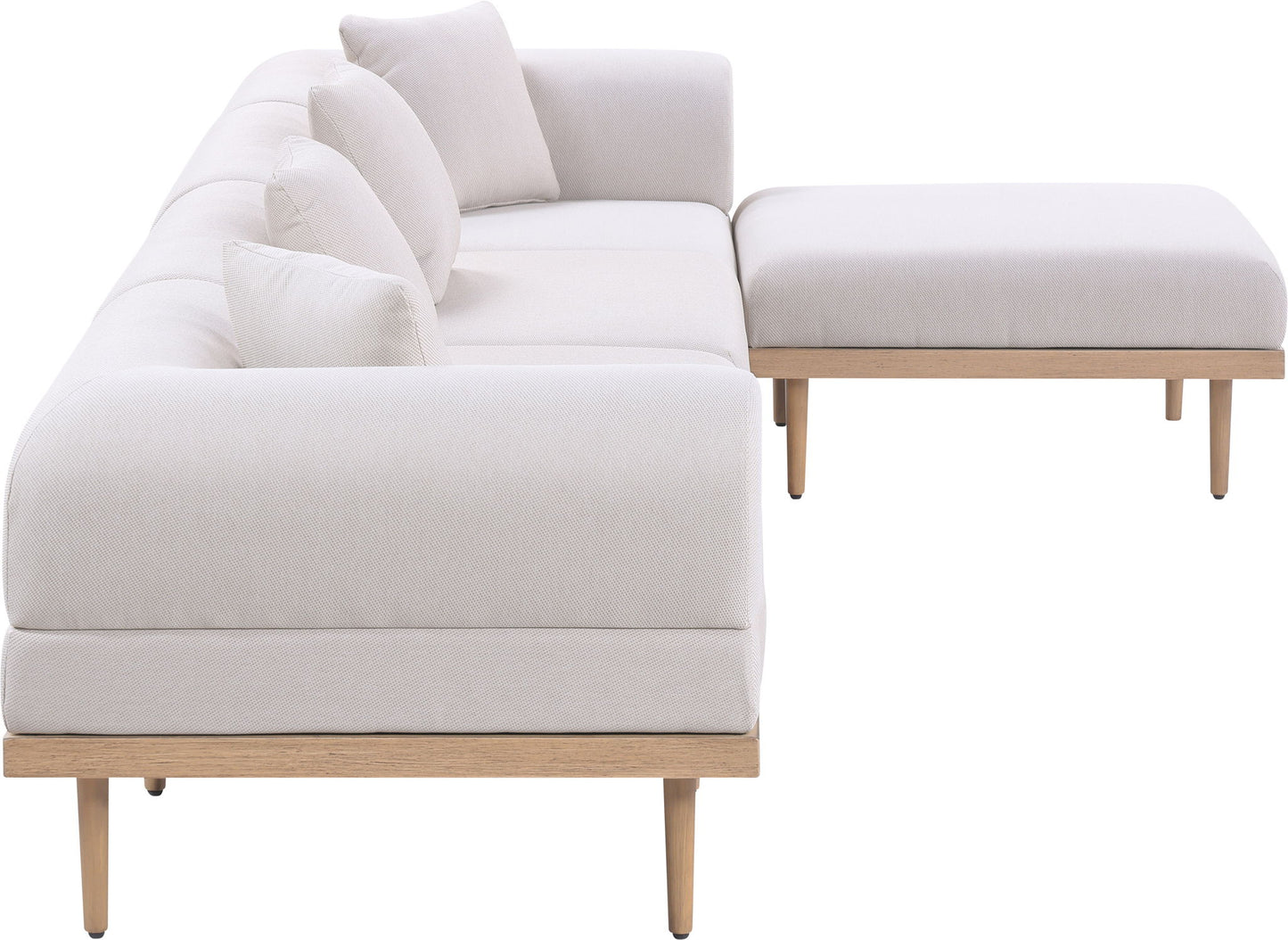 Laguna - 5 Piece 106.5" Upholstered Outdoor Patio Modular Sectional