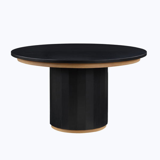 Magnolia - Round Table - Black / Gold