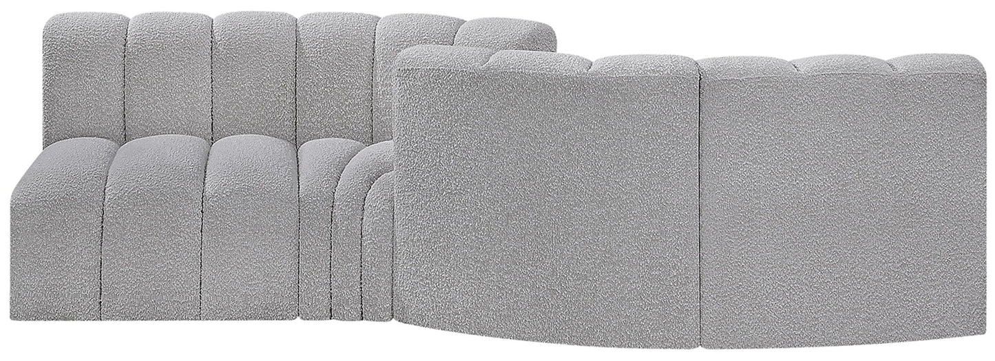 Arc - Boucle Fabric 4 Piece Sofa
