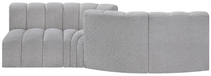 Arc - Boucle Fabric 4 Piece Sofa