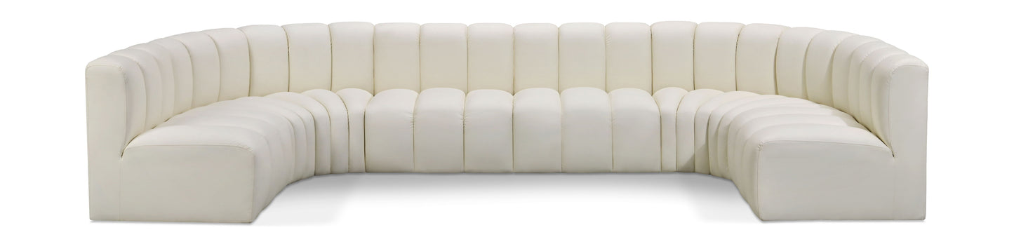 Arc - Faux Leather Modular U-Shaped Sectional