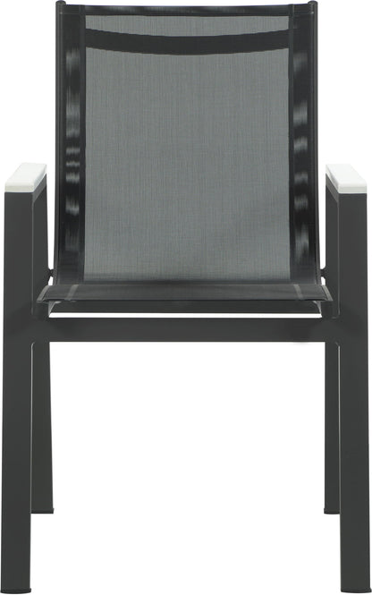 Nizuc - Outdoor Patio Dining Arm Chair With Gray Frame (Set of 2)