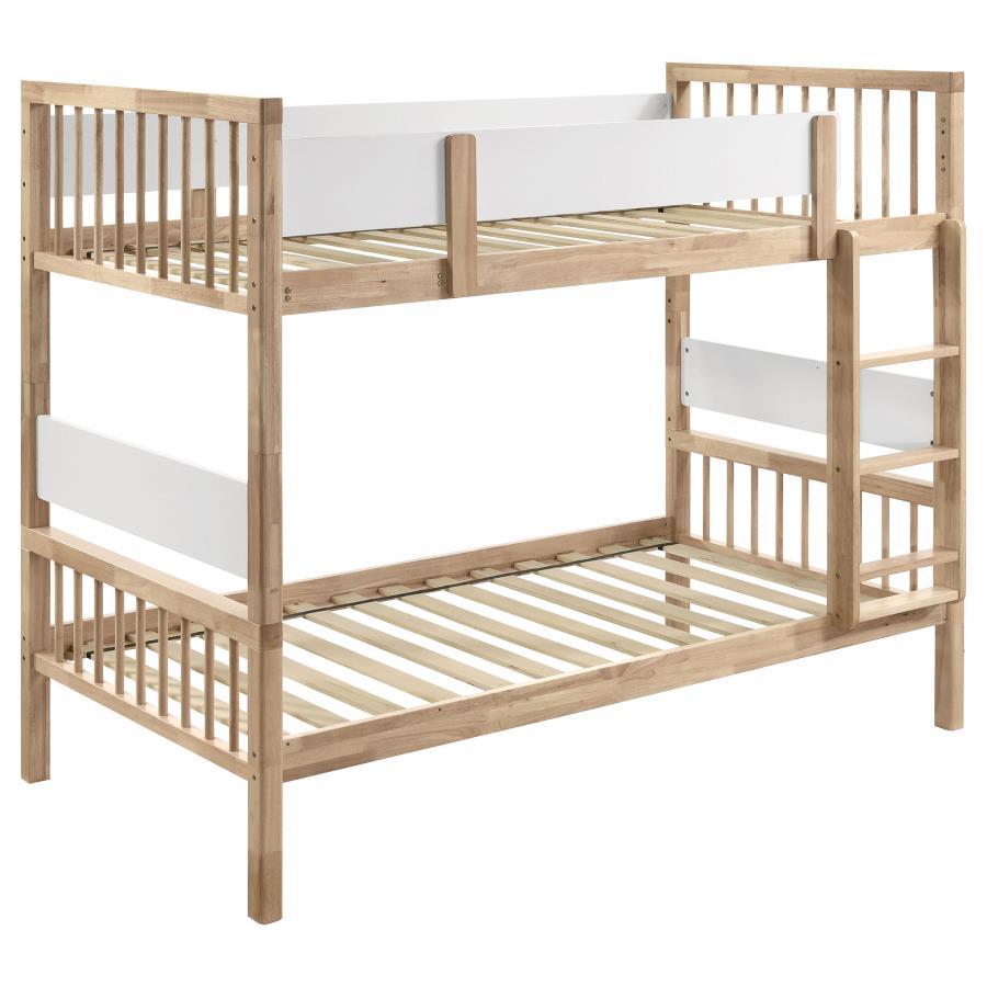 Dakota - Wood Twin Over Twin Bunk Bed - Natural