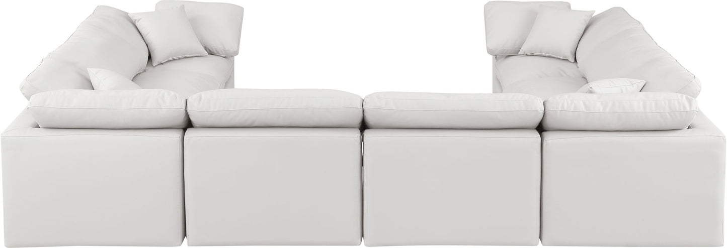 Indulge - Faux Leather 8 Piece Modular Sectional