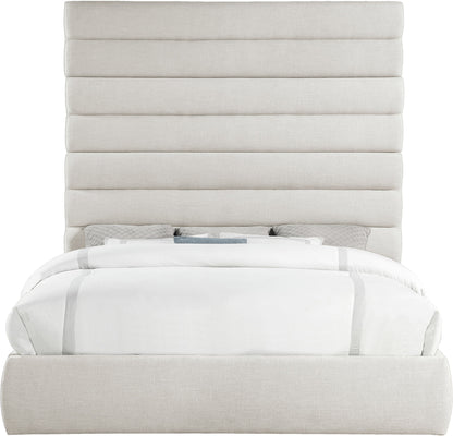 Adam - Linen Fabric Bed With 89" Headboard