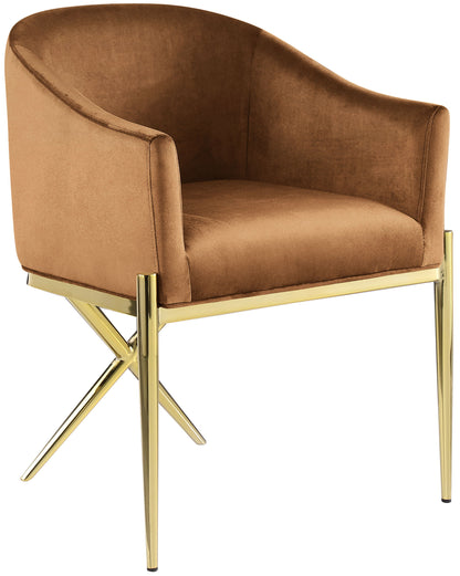 Xavier - Dining Chair with Gold Legs