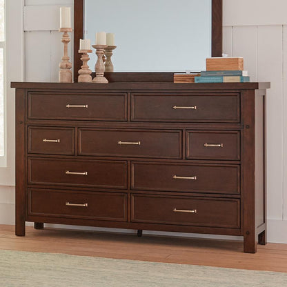 Barstow - 9-Drawer Dresser - Pinot Noir